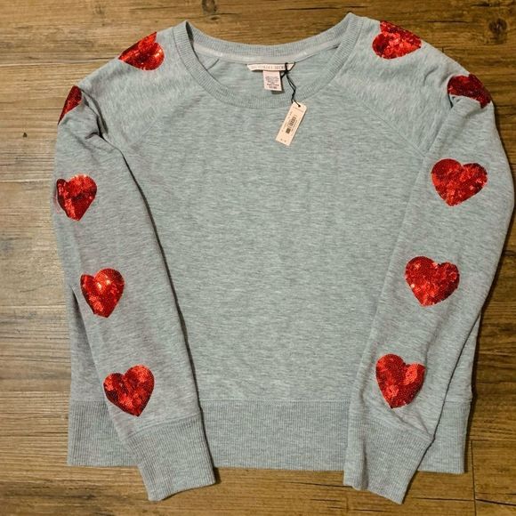 Victoria’s Secret Red Bling heart HTF outfit set M - Picture 6 of 12